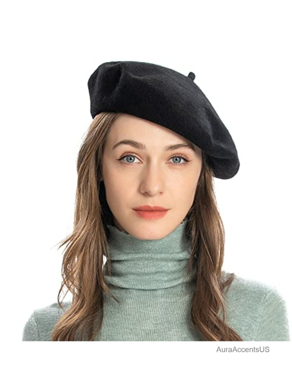 Wool French Beret Hat Classic Artist Cap Women's Fashion Accessory